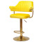 Барний стілець Onder Mebli JEFF BAR GD-BASE Жовтий B-1027 Оксамит-1-thumb
