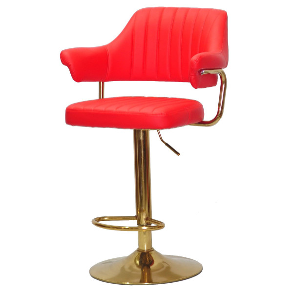 Барний стілець Onder Mebli JEFF BAR GD-BASE Червоний 1007 Екошкіра-1