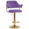 Барний стілець Onder Mebli JEFF BAR GD-BASE Пурпур B-1013 Оксамит-0-thumb
