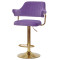 Барний стілець Onder Mebli JEFF BAR GD-BASE Пурпур B-1013 Оксамит-1-thumb