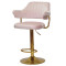 Барний стілець Onder Mebli JEFF BAR GD-BASE Рожевий B-1021 Оксамит-1-thumb