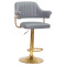 Барний стілець Onder Mebli JEFF BAR GD-BASE Сірий 1001 Екошкіра-0-thumb