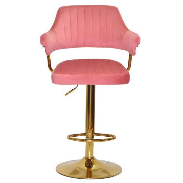 Барний стілець Onder Mebli JEFF BAR GD-BASE Теракотовий B-1018 Оксамит-2