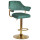 Барний стілець Onder Mebli JEFF BAR GD-BASE Зелений B-1036 Оксамит