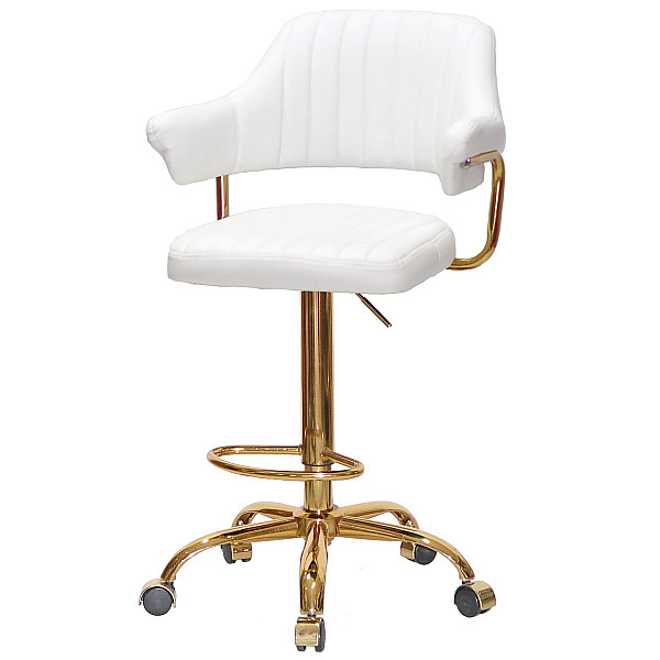 Барний стілець Onder Mebli JEFF BAR GD-Office Білий Екошкіра-1