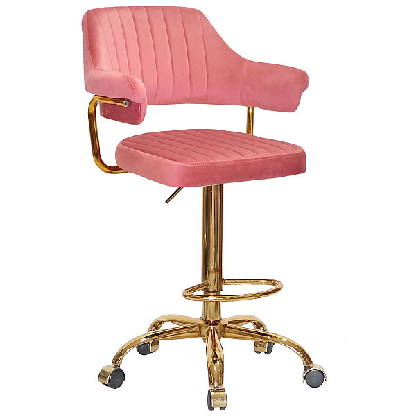 Барний стілець Onder Mebli JEFF BAR GD-Office Теракотовий B-1018 Оксамит-0