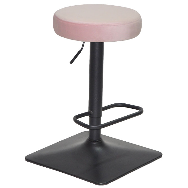 Барный стул Onder Mebli KEY BAR 4-BK-BASE Розовый B-1021 Бархат-0