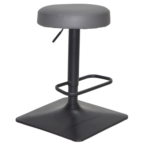 Барный стул Onder Mebli KEY BAR 4-BK-BASE Серый 1001 Экокожа-0