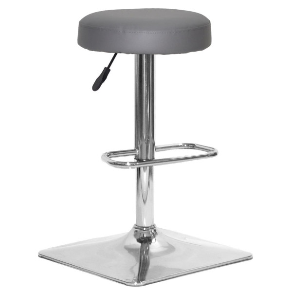 Барный стул Onder Mebli KEY BAR 4-CH-BASE Серый 1001 Экокожа-0