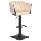 Барний стілець Onder Mebli Lola BAR 4-BK-BASE Бежевий UC-902 Оксамит-0-thumb