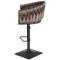 Барный стул Onder Mebli Lola BAR 4-BK-BASE Шоколад UC-908 Бархат-3-thumb
