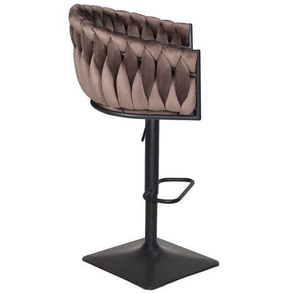 Барный стул Onder Mebli Lola BAR 4-BK-BASE Шоколад UC-908 Бархат-2