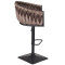 Барный стул Onder Mebli Lola BAR 4-BK-BASE Шоколад UC-908 Бархат-2-thumb