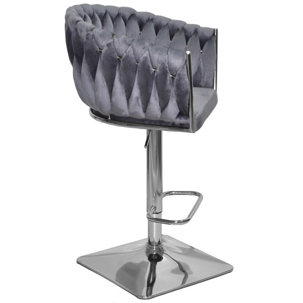 Барный стул Onder Mebli Lola BAR 4-CH-BASE Серый UC-901 Бархат-1