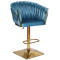 Барний стілець Onder Mebli Lola BAR 4-GD-BASE Бірюза UC-919 Оксамит-0-thumb