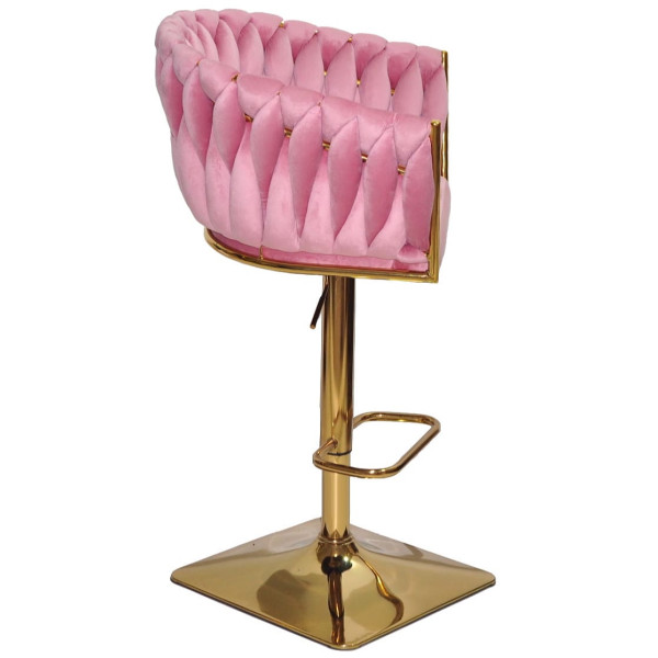 Барный стул Onder Mebli Lola BAR 4-GD-BASE Фрез UC-906 Бархат-1