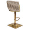 Барний стілець Onder Mebli Lola BAR 4-GD-BASE Капучино UC-928 Оксамит-2-thumb