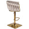 Барный стул Onder Mebli Lola BAR 4-GD-BASE Кофе UC-912 Бархат-2-thumb