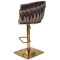 Барный стул Onder Mebli Lola BAR 4-GD-BASE Шоколад UC-908 Бархат-3-thumb