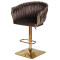 Барный стул Onder Mebli Lola BAR 4-GD-BASE Шоколад UC-908 Бархат-1-thumb