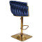 Барный стул Onder Mebli Lola BAR 4-GD-BASE Синий UC-907 Бархат-2-thumb