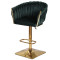Барный стул Onder Mebli Lola BAR 4-GD-BASE Зеленый UC-905 Бархат-1-thumb