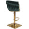 Барный стул Onder Mebli Lola BAR 4-GD-BASE Зеленый UC-905 Бархат-2-thumb