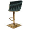 Барный стул Onder Mebli Lola BAR 4-GD-BASE Зеленый UC-905 Бархат-3-thumb
