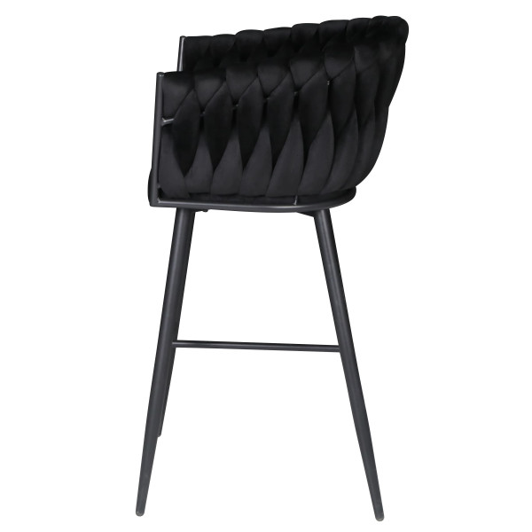 Барный стул Onder Mebli Lola BAR 75-ML (BK) Черный UC-904 Бархат-4