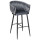 Барний стілець Onder Mebli Lola BAR 75-ML (BK) Сірий UC-901 Оксамит