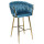 Барний стілець Onder Mebli Lola BAR 75-ML (GD) Бірюза UC-919 Оксамит