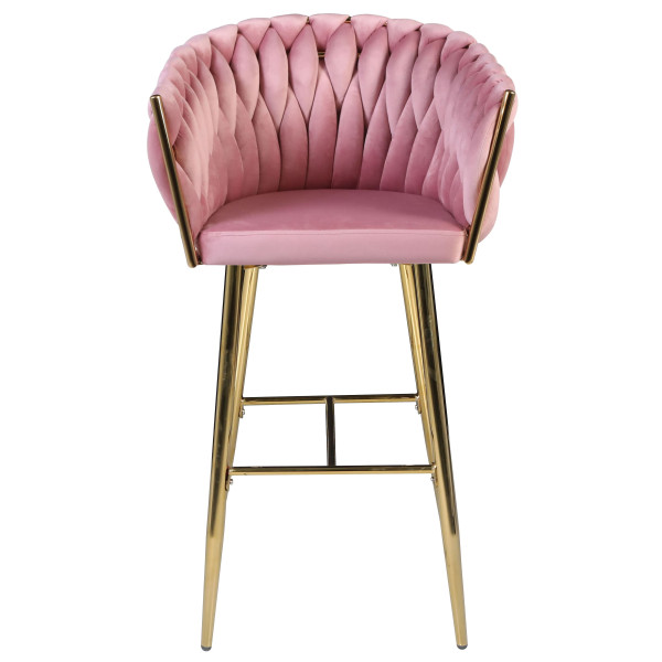 Барный стул Onder Mebli Lola BAR 75-ML (GD) Фрез UC-906 Бархат-2