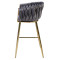 Барний стілець Onder Mebli Lola BAR 75-ML (GD) Сірий UC-901 Оксамит-4-thumb