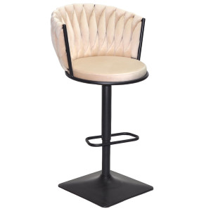 Барный стул Onder Mebli Mila BAR 4-BK-BASE Бежевый UC-902 Бархат