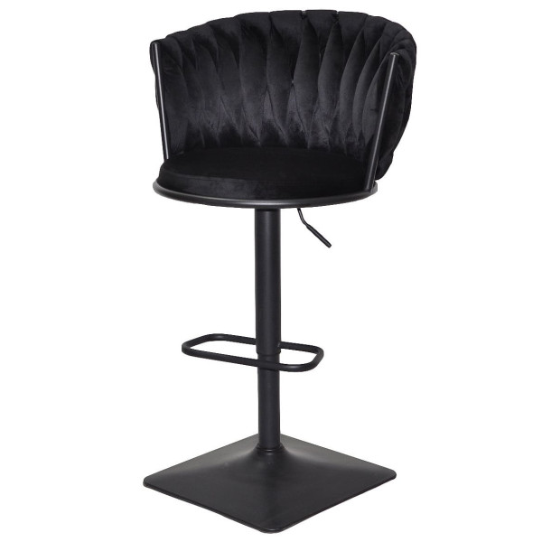 Барный стул Onder Mebli Mila BAR 4-BK-BASE Черный UC-904 Бархат-1