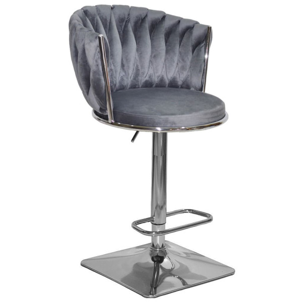 Барный стул Onder Mebli Mila BAR 4-CH-BASE Серый UC-901 Бархат-0