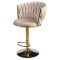 Барный стул Onder Mebli Mila BAR GD-BASE Бежевый UC-902 Бархат-1-thumb