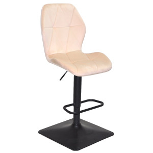 Барний стілець Onder Mebli REMI BAR 4-BK-BASE Бежевий UC-902 Оксамит