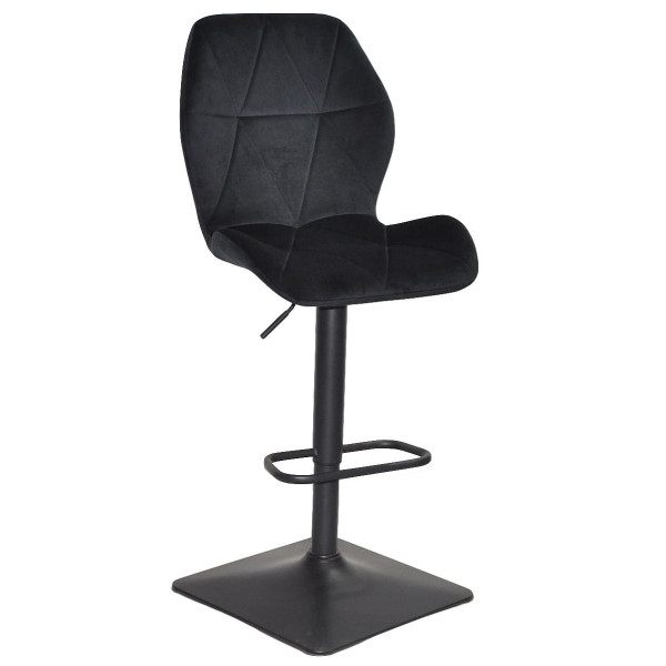 Барный стул Onder Mebli REMI BAR 4-BK-BASE Черный OR-854 Бархат-0