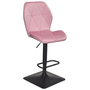 Барний стілець Onder Mebli REMI BAR 4-BK-BASE Фрез UC-906 Оксамит