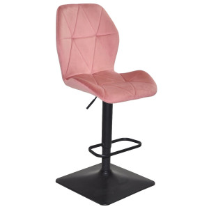 Барний стілець Onder Mebli REMI BAR 4-BK-BASE Фрез PH-603 Оксамит