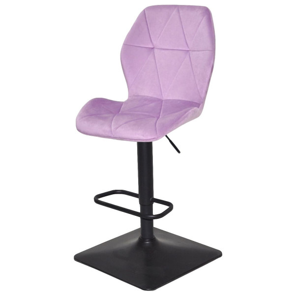 Барний стілець Onder Mebli REMI BAR 4-BK-BASE Ліловий UC-917 Оксамит-1