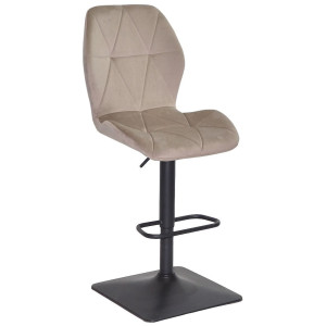 Барний стілець Onder Mebli REMI BAR 4-BK-BASE Мокко PH-610 Оксамит