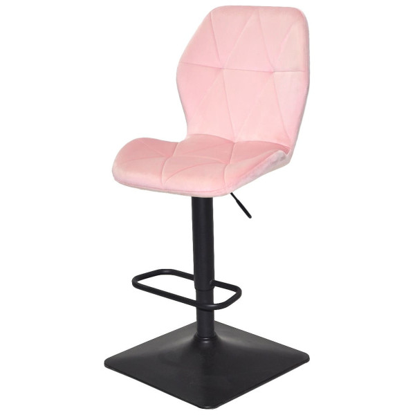 Барный стул Onder Mebli REMI BAR 4-BK-BASE Розовый UC-915 Бархат-1