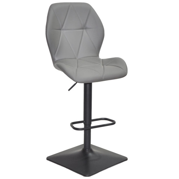 Барний стілець Onder Mebli REMI BAR 4-BK-BASE Сірий 701 Екошкіра-0