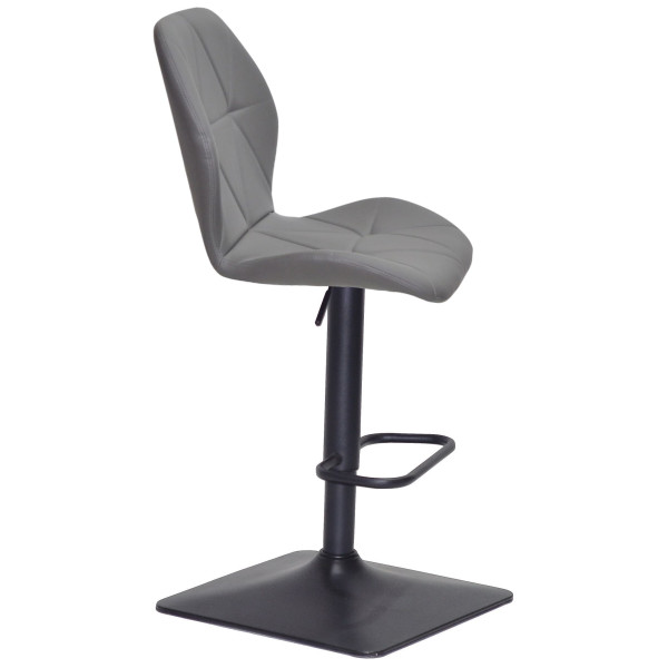 Барний стілець Onder Mebli REMI BAR 4-BK-BASE Сірий 701 Екошкіра-2