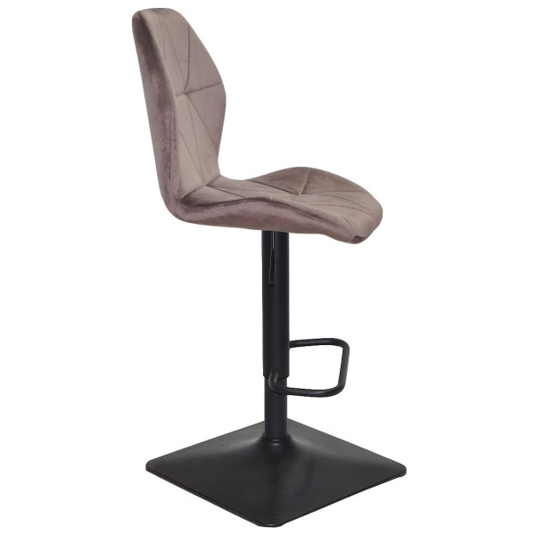 Барний стілець Onder Mebli REMI BAR 4-BK-BASE Шоколад UC-908 Оксамит-1