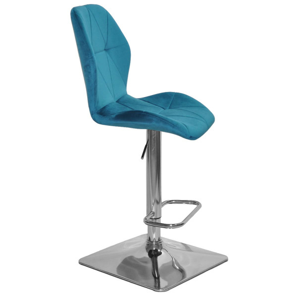 Барный стул Onder Mebli REMI BAR 4-CH-BASE Бирюза PH-612 Бархат-1