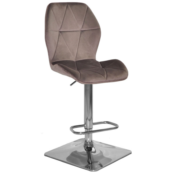 Барний стілець Onder Mebli REMI BAR 4-CH-BASE Шоколад UC-908 Оксамит-0