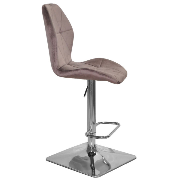 Барний стілець Onder Mebli REMI BAR 4-CH-BASE Шоколад UC-908 Оксамит-1
